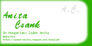 anita csank business card